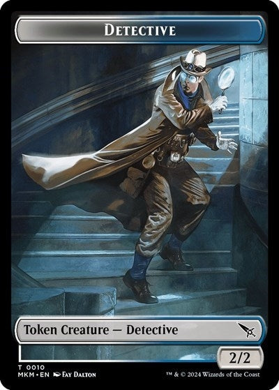 Image for Detective // Ooze Double-Sided Token (10 // 8) [Murders at Karlov Manor] - Magic: The Gathering