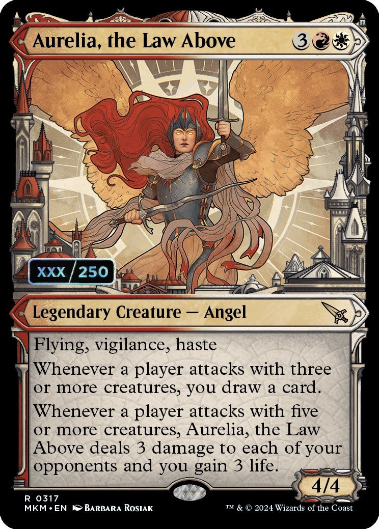 Image for Aurelia, the Law Above (Serial Numbered) (317) [Murders at Karlov Manor] - Magic: The Gathering
