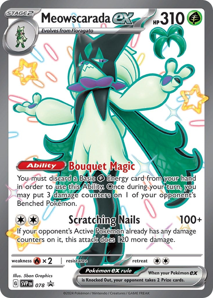 Image for Meowscarada ex - 078 (078) [SV: Scarlet & Violet Promo Cards] - Pokemon