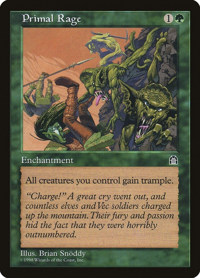 Image for Primal Rage [Stronghold] - Magic: The Gathering
