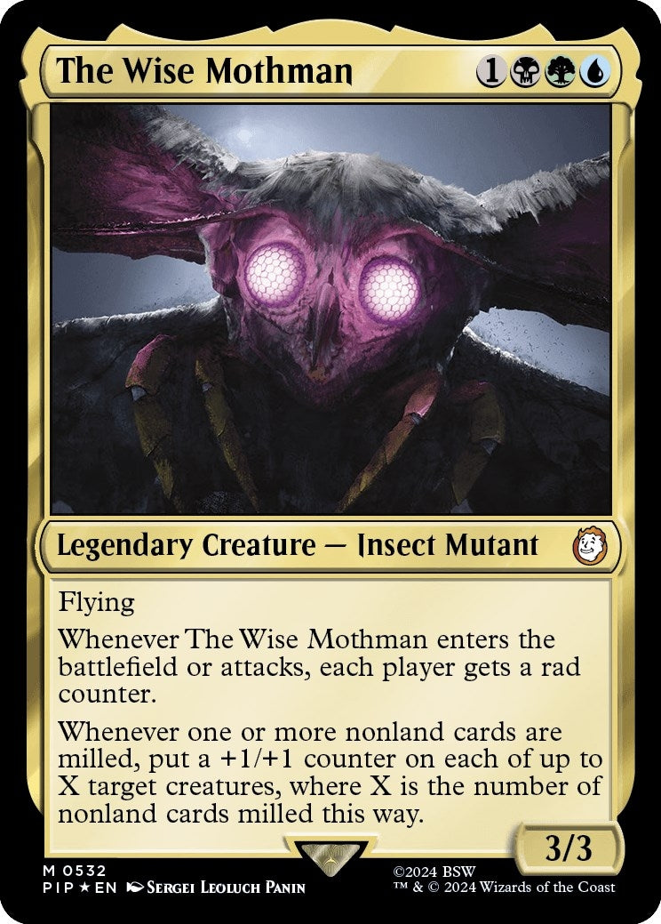 Image for The Wise Mothman (Surge Foil) (532) [Universes Beyond: Fallout] - Magic: The Gathering