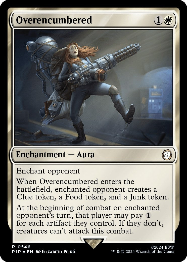 Image for Overencumbered (Surge Foil) (546) [Universes Beyond: Fallout] - Magic: The Gathering