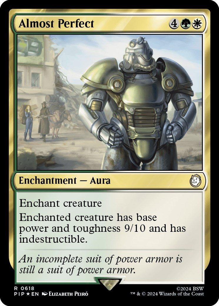 Image for Almost Perfect (Surge Foil) (618) [Universes Beyond: Fallout] - Magic: The Gathering