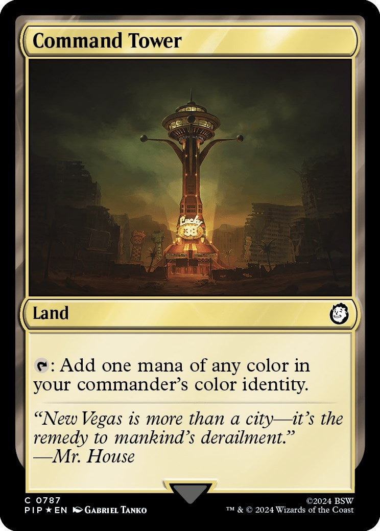Image for Command Tower (Surge Foil) (787) [Universes Beyond: Fallout] - Magic: The Gathering