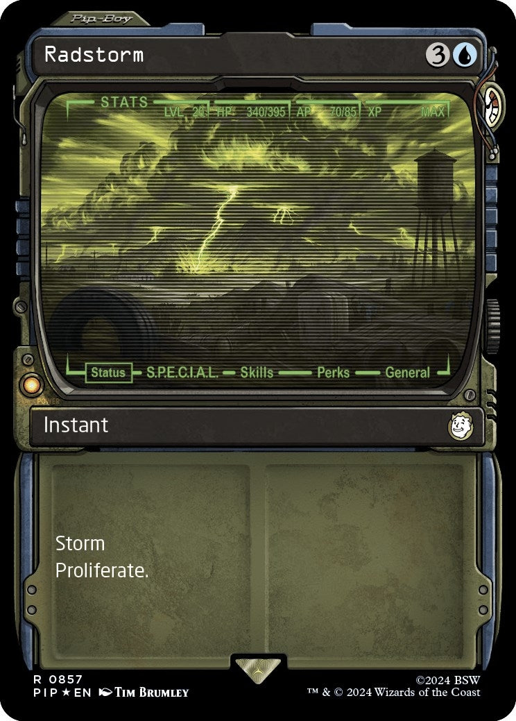 Image for Radstorm (Showcase) (Surge Foil) (857) [Universes Beyond: Fallout] - Magic: The Gathering