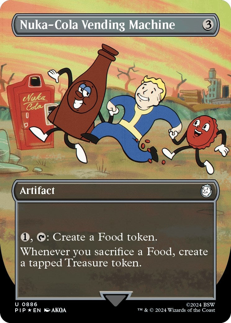 Image for Nuka-Cola Vending Machine (Borderless) (Surge Foil) (886) [Universes Beyond: Fallout] - Magic: The Gathering