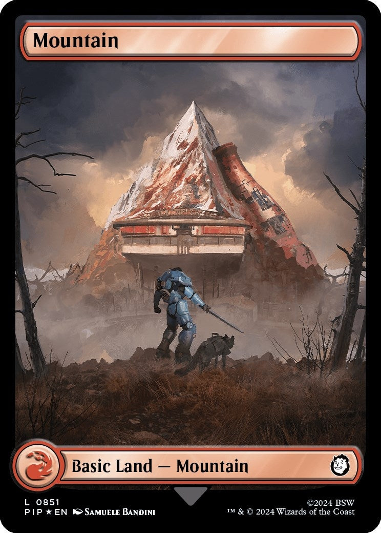 Image for Mountain (0851) (Surge Foil) (851) [Universes Beyond: Fallout] - Magic: The Gathering