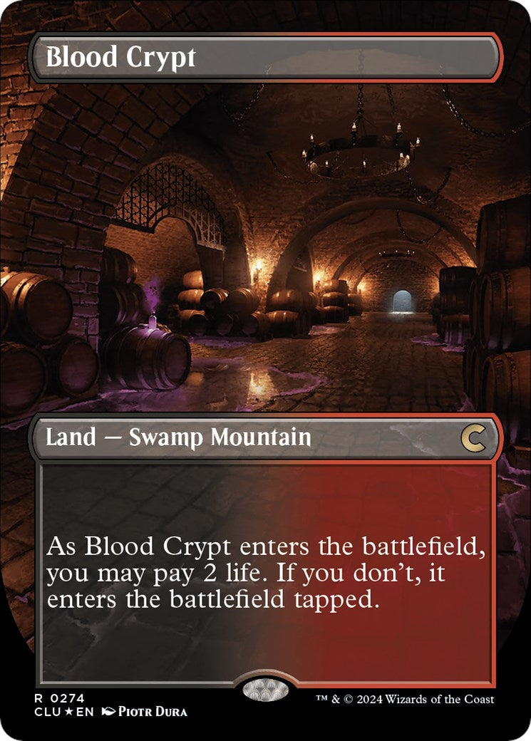 Image for Blood Crypt (Borderless) (274) [Ravnica: Clue Edition] - Magic: The Gathering