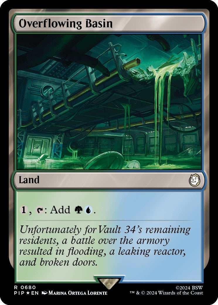 Image for Overflowing Basin (Surge Foil) (680) [Universes Beyond: Fallout] - Magic: The Gathering