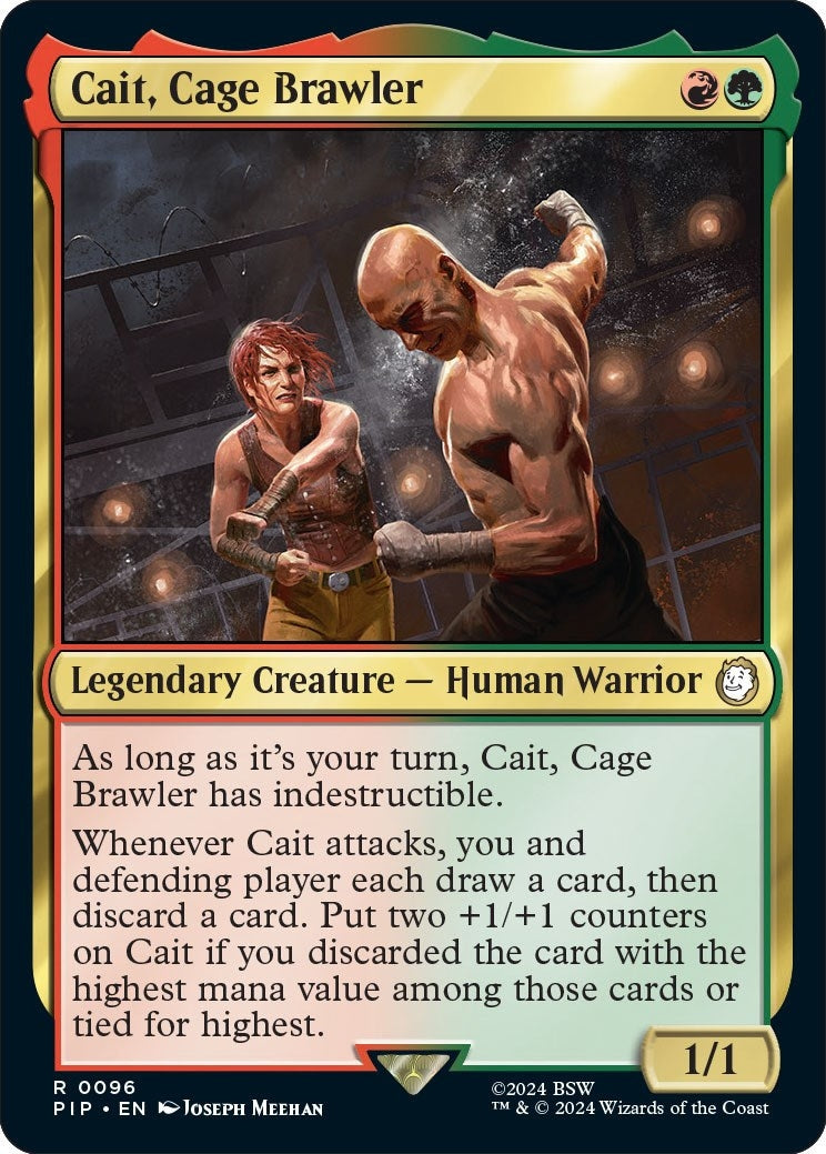 Image for Cait, Cage Brawler (96) [Universes Beyond: Fallout] - Magic: The Gathering