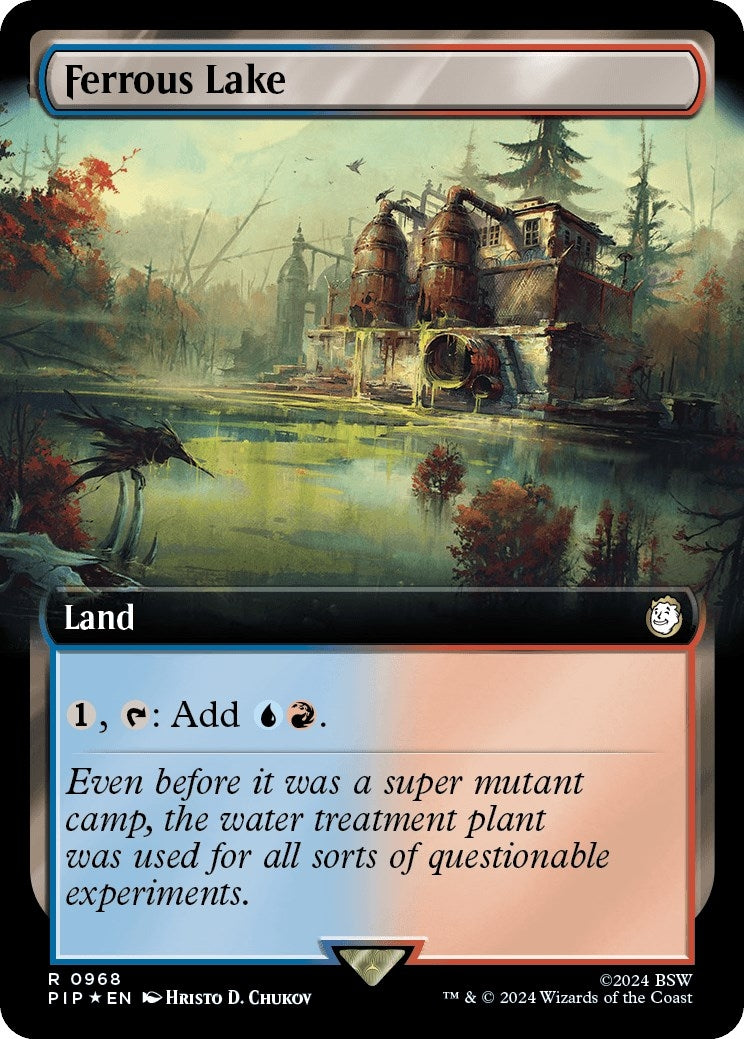 Image for Ferrous Lake (Extended Art) (Surge Foil) (968) [Universes Beyond: Fallout] - Magic: The Gathering