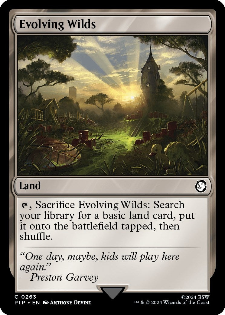 Image for Evolving Wilds (263) [Universes Beyond: Fallout] - Magic: The Gathering