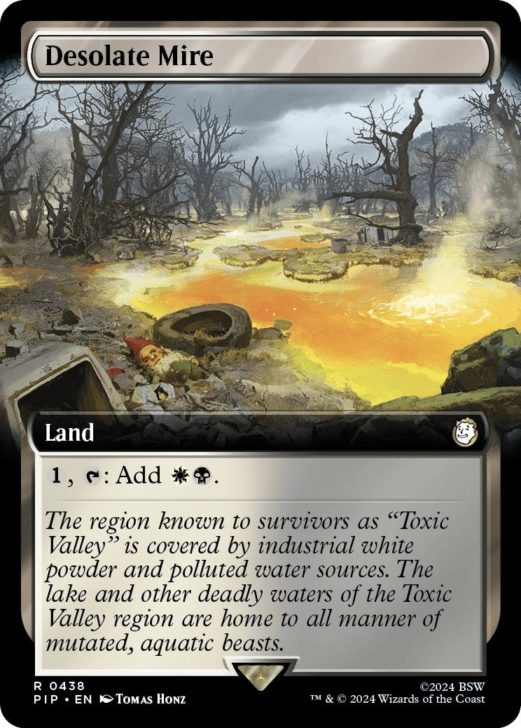 Image for Desolate Mire (Extended Art) (438) [Universes Beyond: Fallout] - Magic: The Gathering