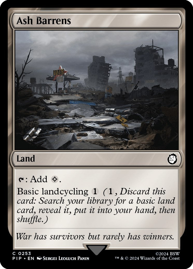 Image for Ash Barrens (253) [Universes Beyond: Fallout] - Magic: The Gathering