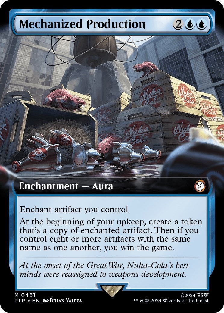 Image for Mechanized Production (Extended Art) (461) [Universes Beyond: Fallout] - Magic: The Gathering