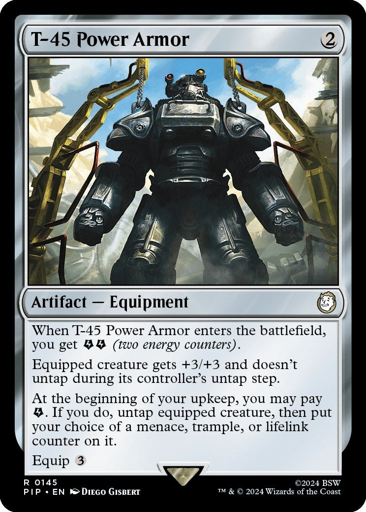 Image for T-45 Power Armor (145) [Universes Beyond: Fallout] - Magic: The Gathering