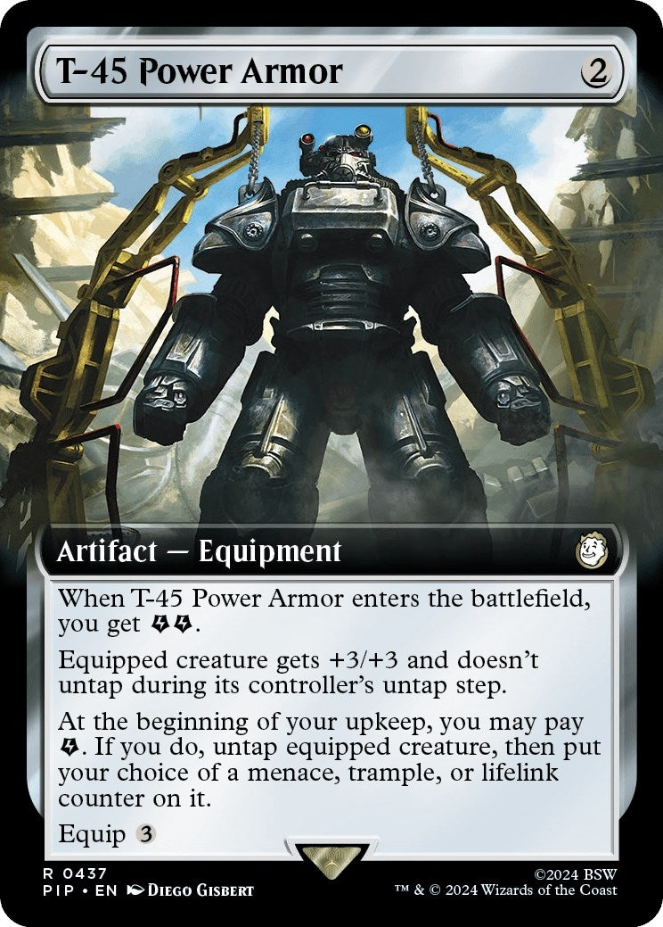 Image for T-45 Power Armor (Extended Art) (437) [Universes Beyond: Fallout] - Magic: The Gathering