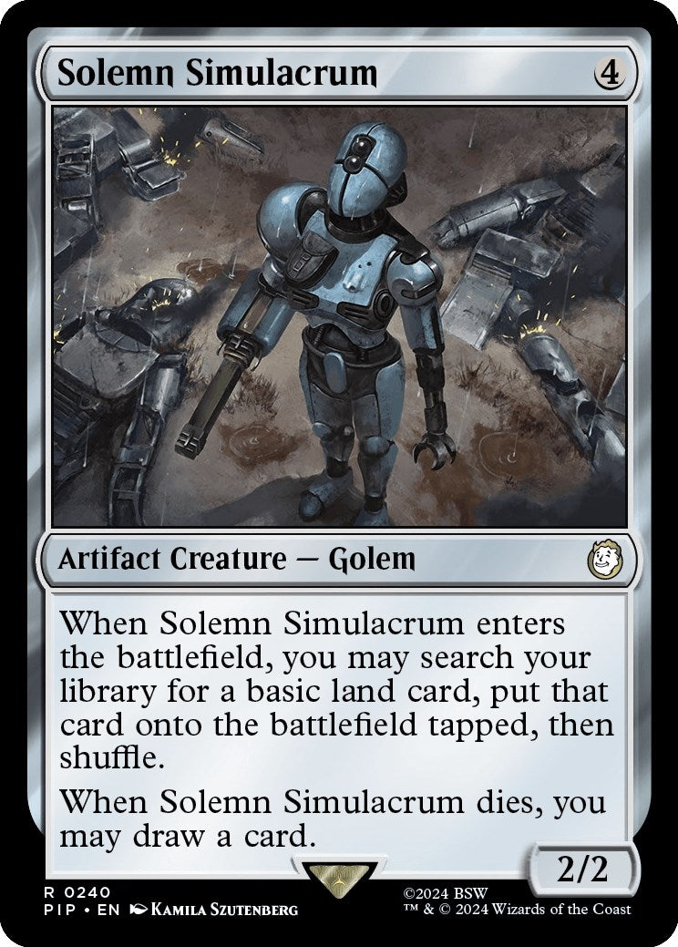 Image for Solemn Simulacrum (240) [Universes Beyond: Fallout] - Magic: The Gathering