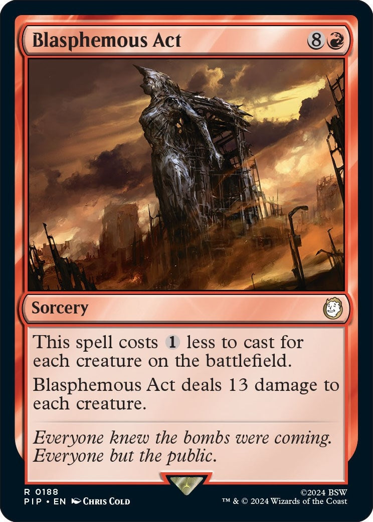 Image for Blasphemous Act (188) [Universes Beyond: Fallout] - Magic: The Gathering