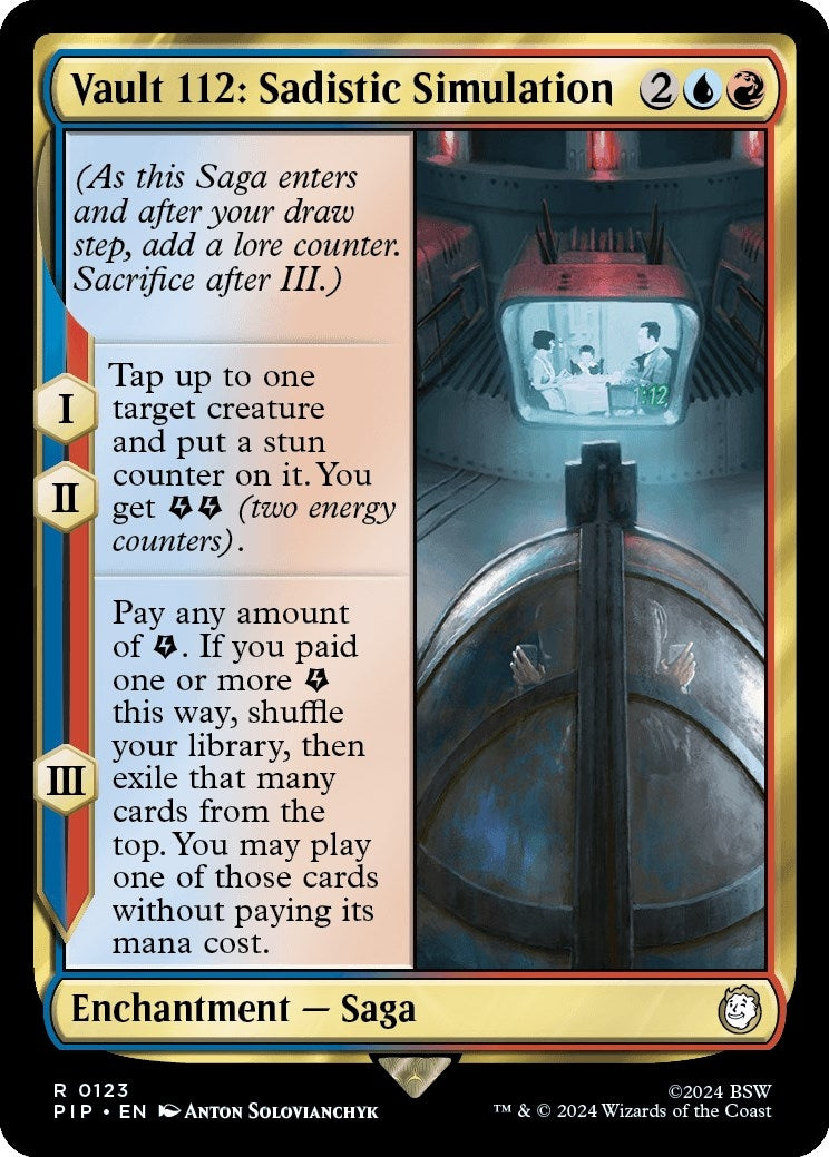 Image for Vault 112: Sadistic Simulation (123) [Universes Beyond: Fallout] - Magic: The Gathering