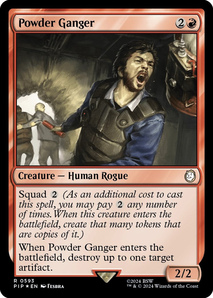 Image for Powder Ganger (Surge Foil) (593) [Universes Beyond: Fallout] - Magic: The Gathering