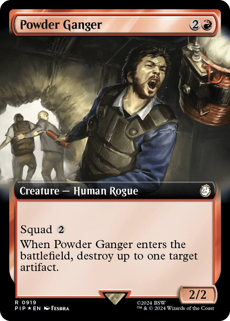 Image for Powder Ganger (Extended Art) (Surge Foil) (919) [Universes Beyond: Fallout] - Magic: The Gathering