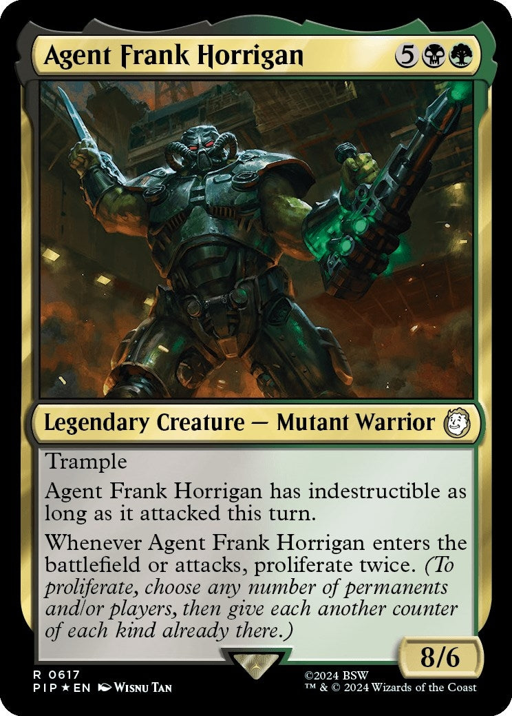 Image for Agent Frank Horrigan (Surge Foil) (617) [Universes Beyond: Fallout] - Magic: The Gathering