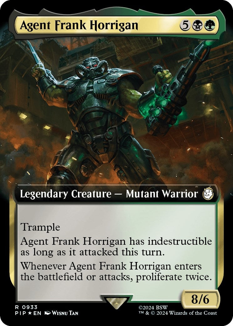 Image for Agent Frank Horrigan (Extended Art) (Surge Foil) (933) [Universes Beyond: Fallout] - Magic: The Gathering