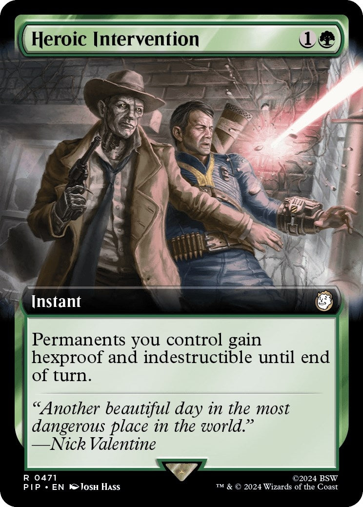 Image for Heroic Intervention (Extended Art) (471) [Universes Beyond: Fallout] - Magic: The Gathering