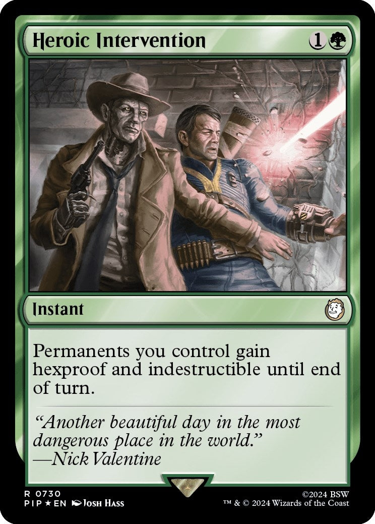 Image for Heroic Intervention (Surge Foil) (730) [Universes Beyond: Fallout] - Magic: The Gathering
