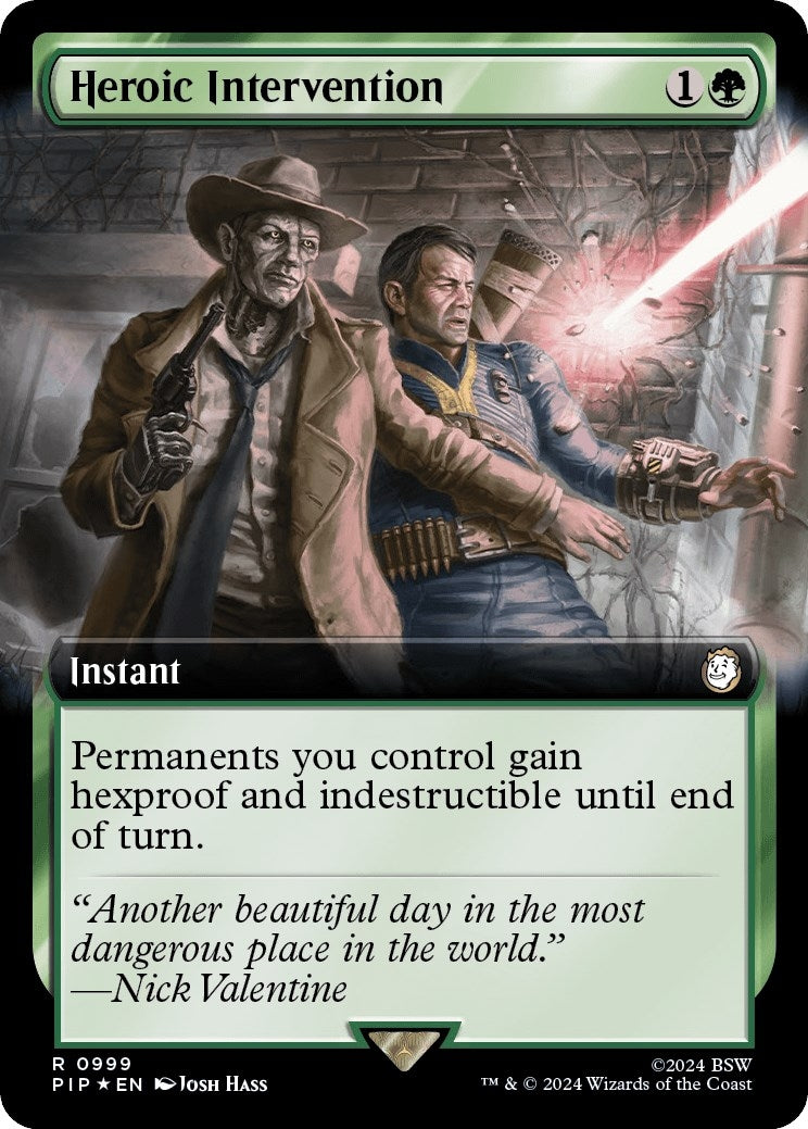 Image for Heroic Intervention (Extended Art) (Surge Foil) (999) [Universes Beyond: Fallout] - Magic: The Gathering