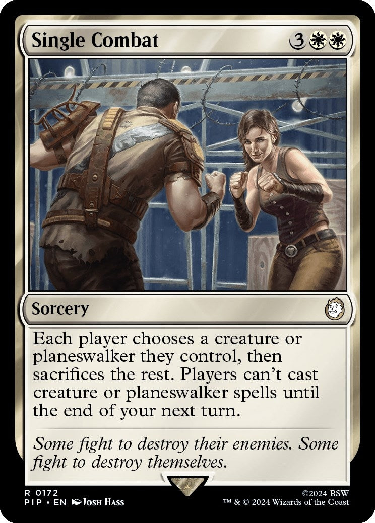 Image for Single Combat (172) [Universes Beyond: Fallout] - Magic: The Gathering