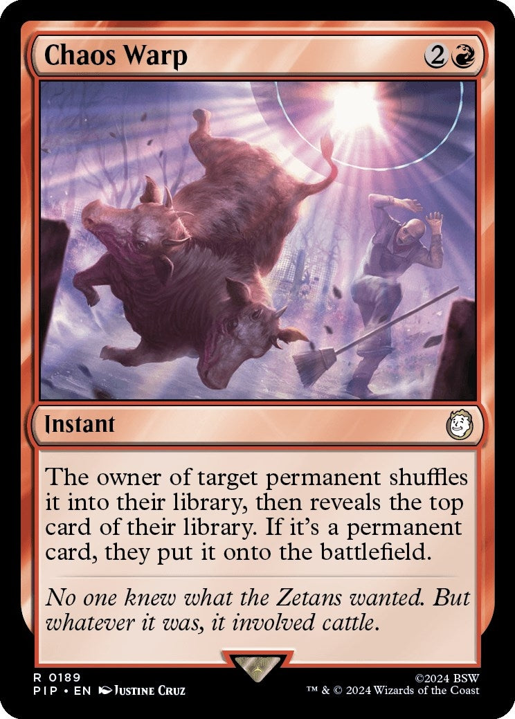 Image for Chaos Warp (189) [Universes Beyond: Fallout] - Magic: The Gathering