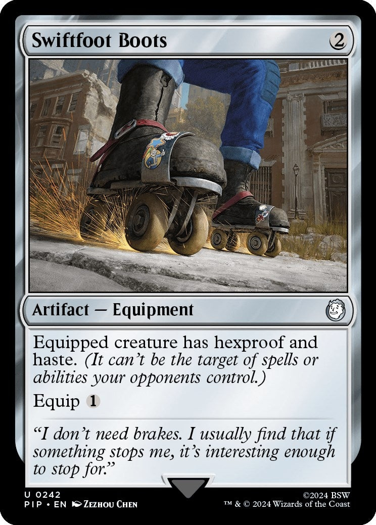 Image for Swiftfoot Boots (242) [Universes Beyond: Fallout] - Magic: The Gathering