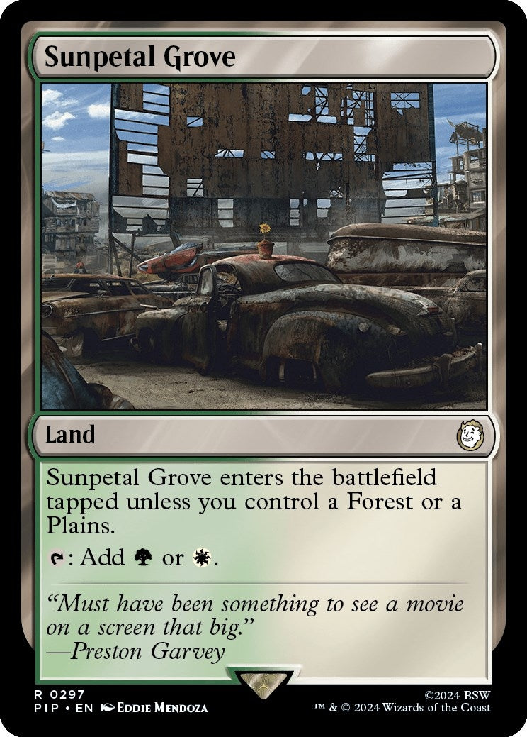 Image for Sunpetal Grove (297) [Universes Beyond: Fallout] - Magic: The Gathering