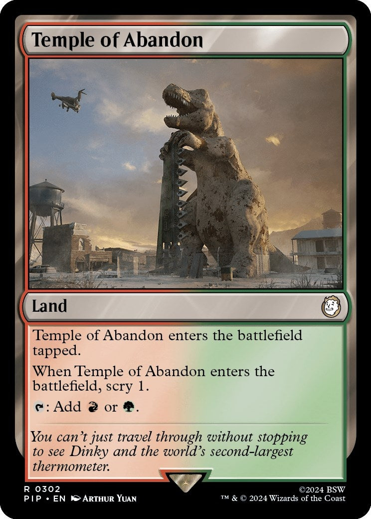 Image for Temple of Abandon (302) [Universes Beyond: Fallout] - Magic: The Gathering