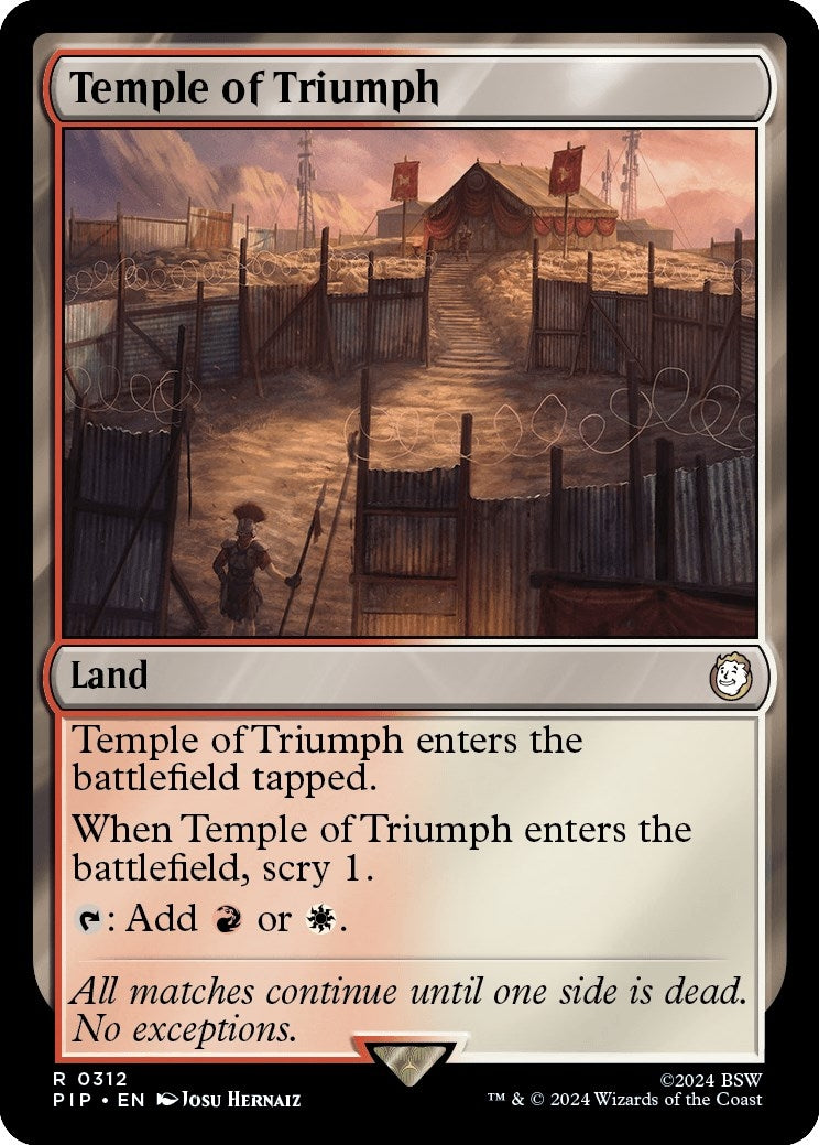 Image for Temple of Triumph (312) [Universes Beyond: Fallout] - Magic: The Gathering
