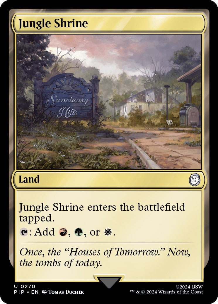 Image for Jungle Shrine (270) [Universes Beyond: Fallout] - Magic: The Gathering