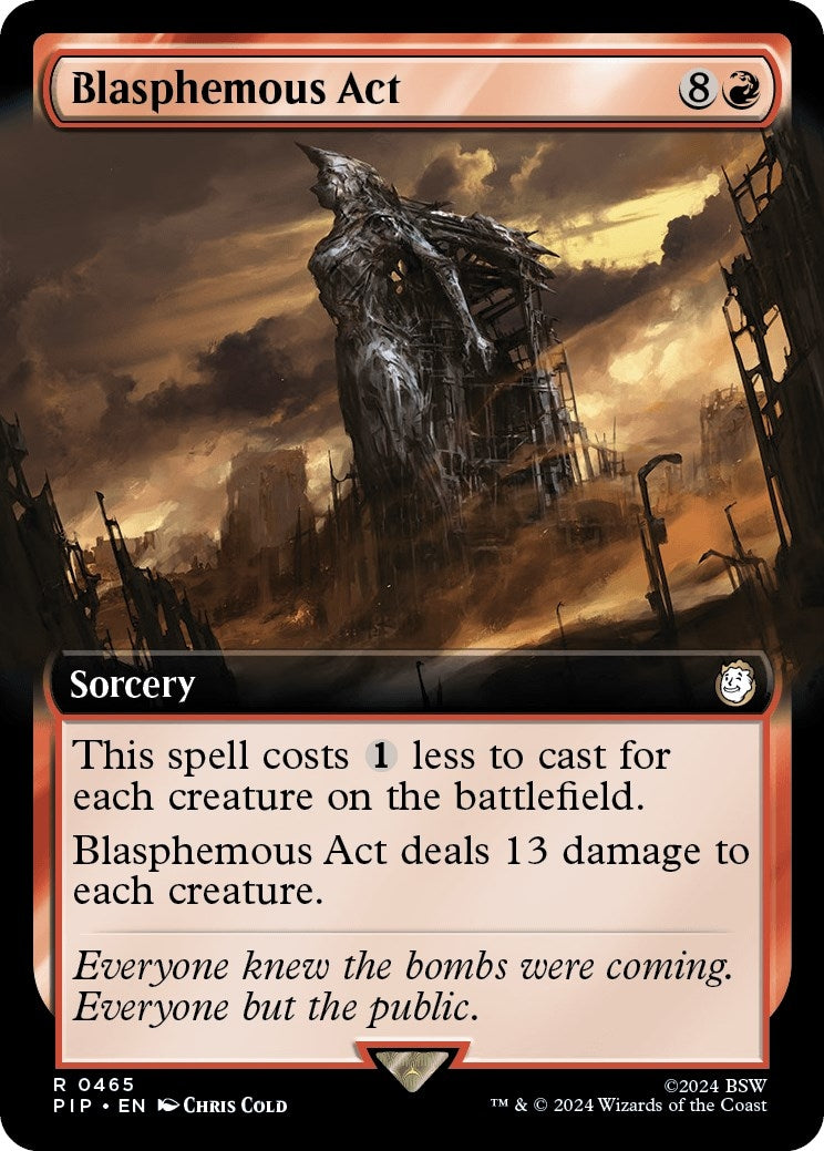 Image for Blasphemous Act (Extended Art) (465) [Universes Beyond: Fallout] - Magic: The Gathering