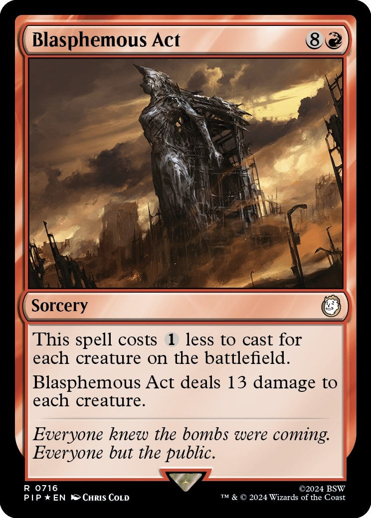 Image for Blasphemous Act (Surge Foil) (716) [Universes Beyond: Fallout] - Magic: The Gathering