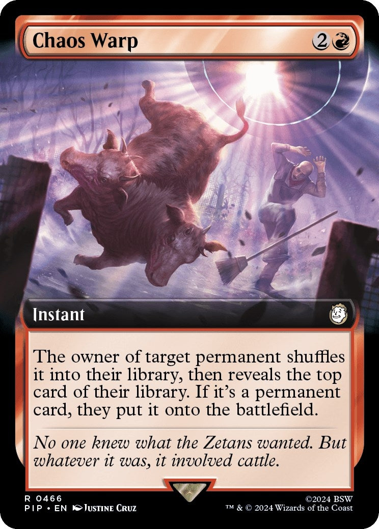 Image for Chaos Warp (Extended Art) (466) [Universes Beyond: Fallout] - Magic: The Gathering