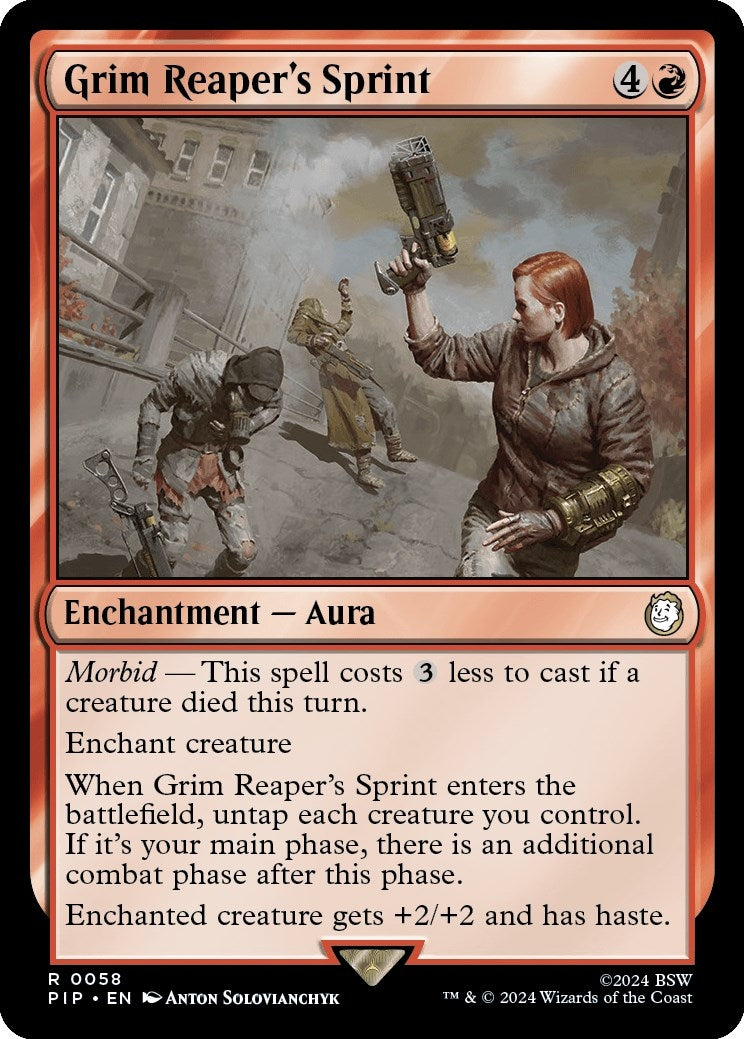 Image for Grim Reaper's Sprint (58) [Universes Beyond: Fallout] - Magic: The Gathering