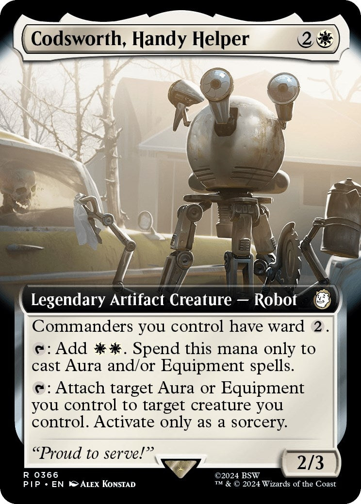 Image for Codsworth, Handy Helper (Extended Art) (366) [Universes Beyond: Fallout] - Magic: The Gathering