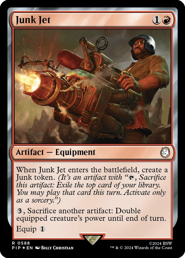 Image for Junk Jet (Surge Foil) (588) [Universes Beyond: Fallout] - Magic: The Gathering