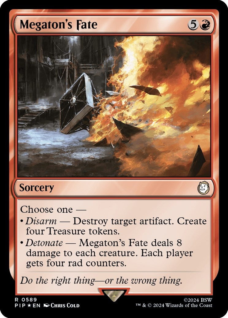 Image for Megaton's Fate (Surge Foil) (589) [Universes Beyond: Fallout] - Magic: The Gathering