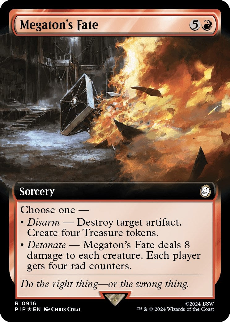 Image for Megaton's Fate (Extended Art) (Surge Foil) (916) [Universes Beyond: Fallout] - Magic: The Gathering