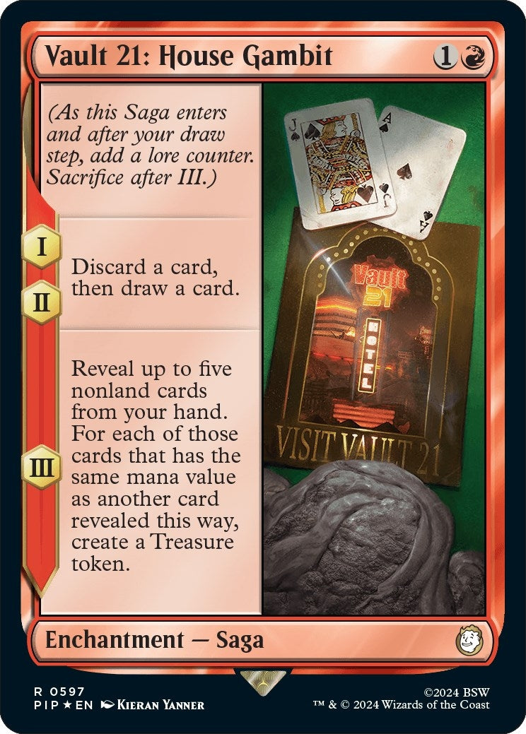 Image for Vault 21: House Gambit (Surge Foil) (597) [Universes Beyond: Fallout] - Magic: The Gathering