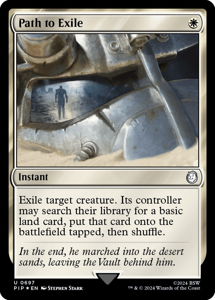 Image for Path to Exile (Surge Foil) (697) [Universes Beyond: Fallout] - Magic: The Gathering