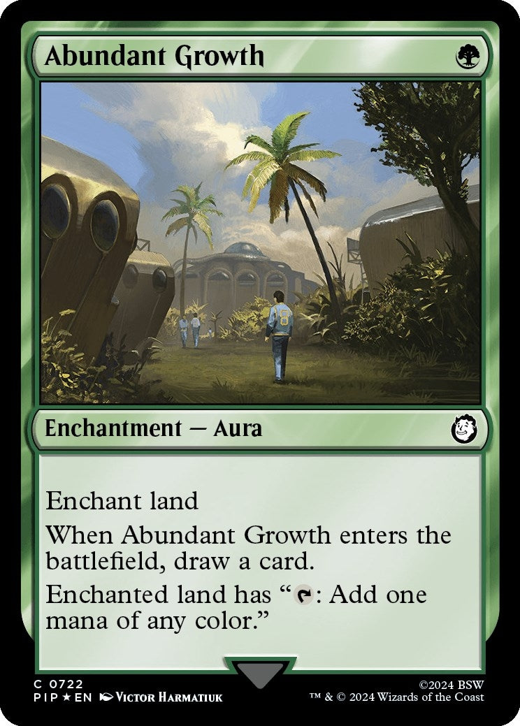 Image for Abundant Growth (Surge Foil) (722) [Universes Beyond: Fallout] - Magic: The Gathering