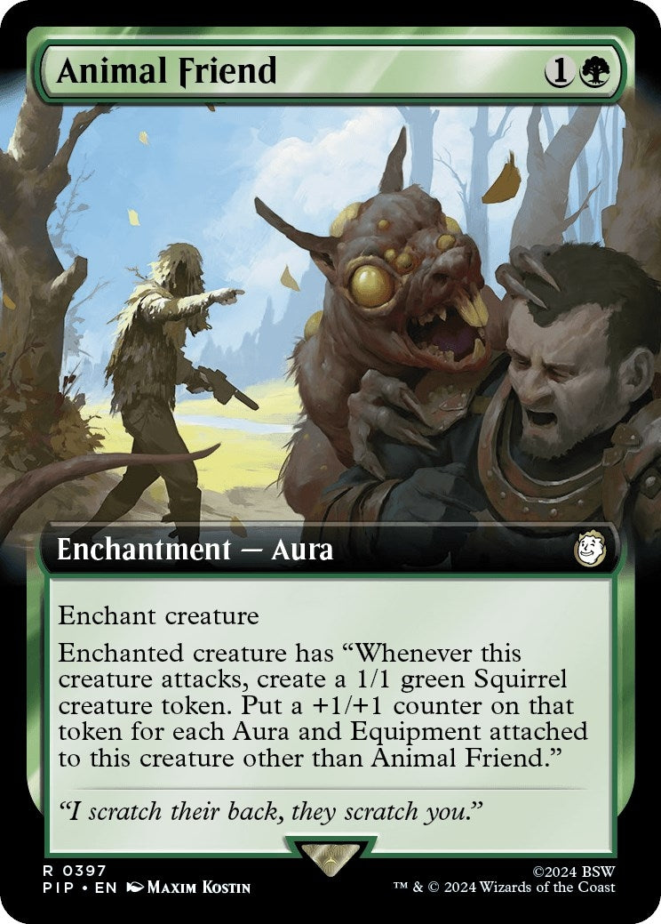 Image for Animal Friend (Extended Art) (397) [Universes Beyond: Fallout] - Magic: The Gathering